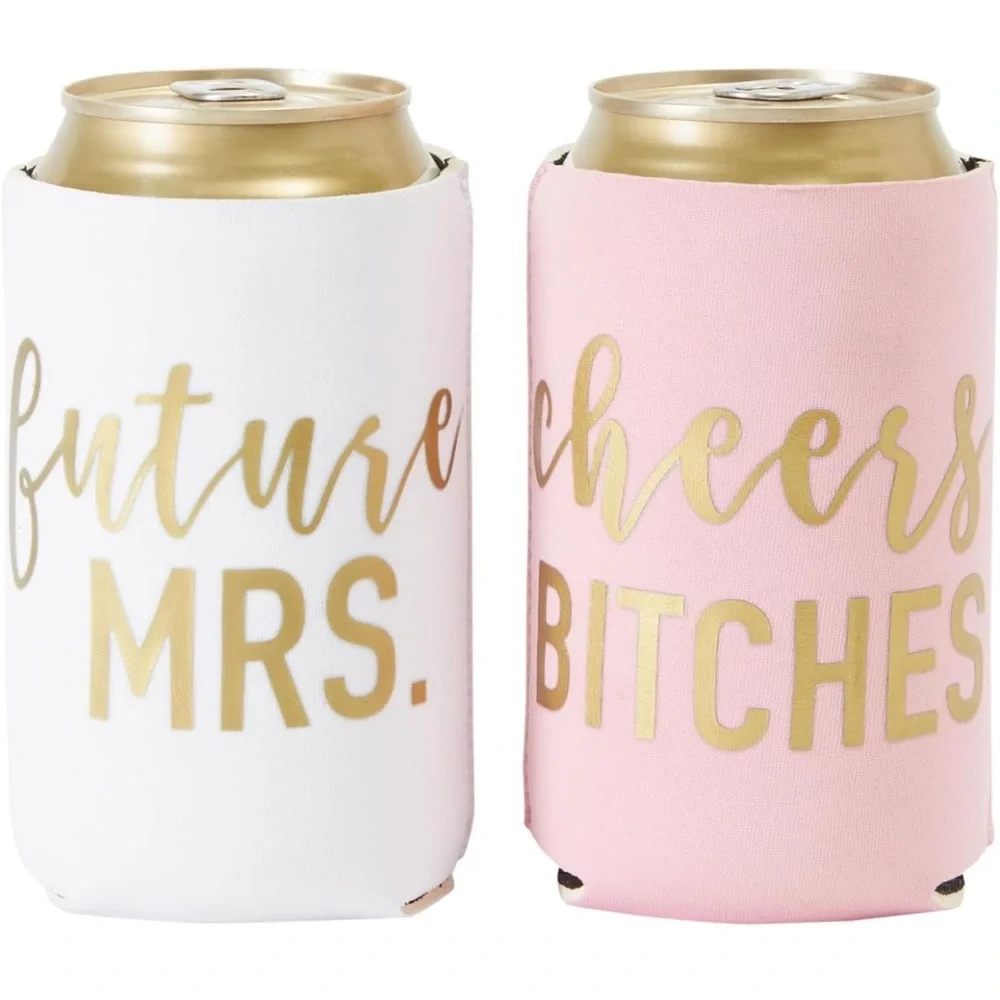 12-Pack Insulated Beer Can Cooler Sleeves, 12 oz, Bridal Showers & Bachelorette
